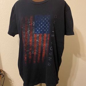 Chris Young t-shirt American Flag Large